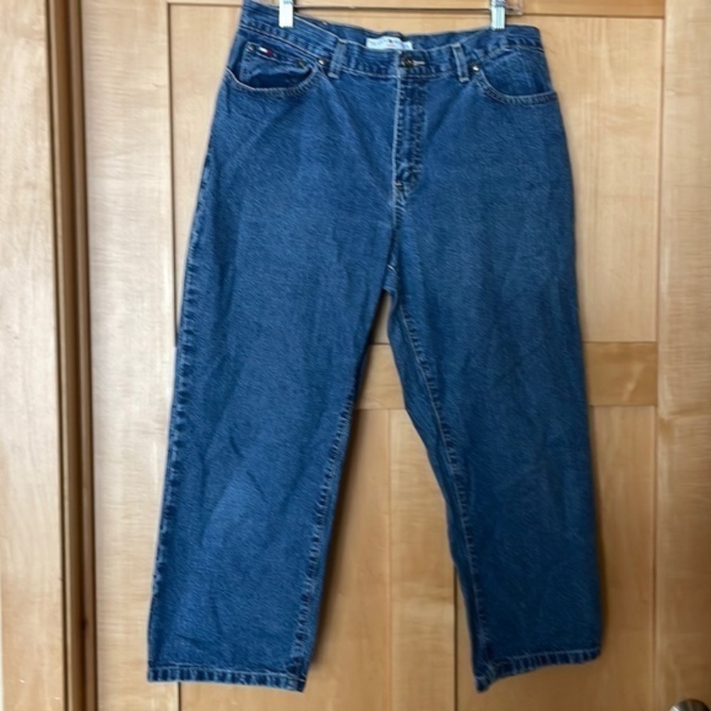 Tommy Hilfiger Y2K Womenβs High Rise Cropped Jeans Cottonβ Size 14